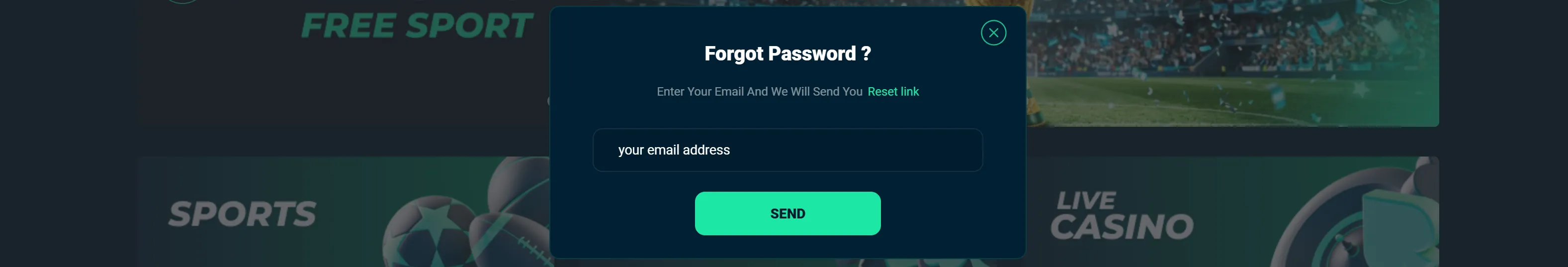 Forgot Password at Rolletto Casino